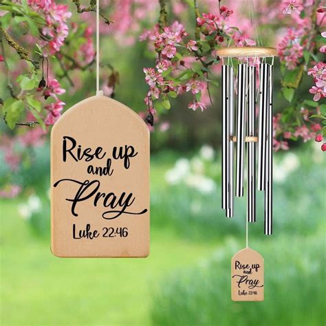 Rise Up And Pray Luke 22 46 Bible Verse Faith Quote Wind Etsy