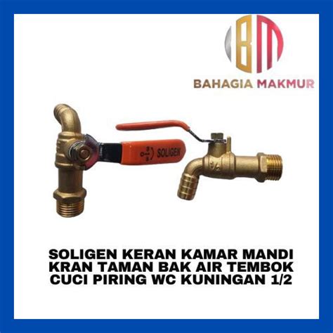 Jual Soligen Keran Kamar Mandi Kran Taman Bak Air Tembok Cuci Piring Wc