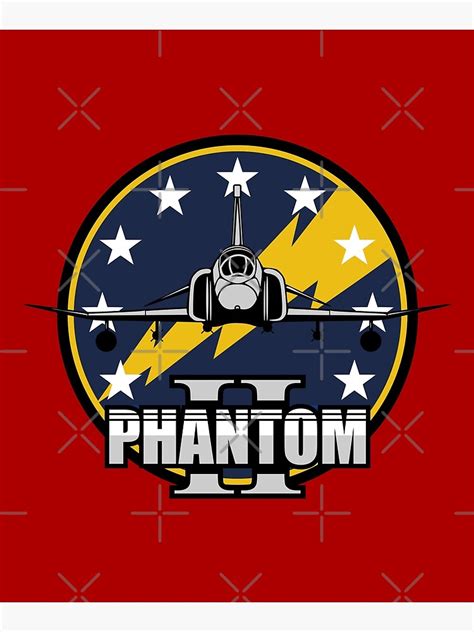 F 4 Phantom Ii Patch Mounted Print For Sale By Strongvlad Redbubble