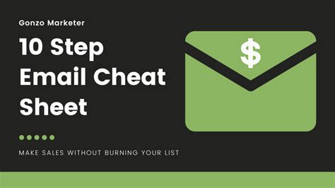 Free 10 Step Email Cheat Sheet