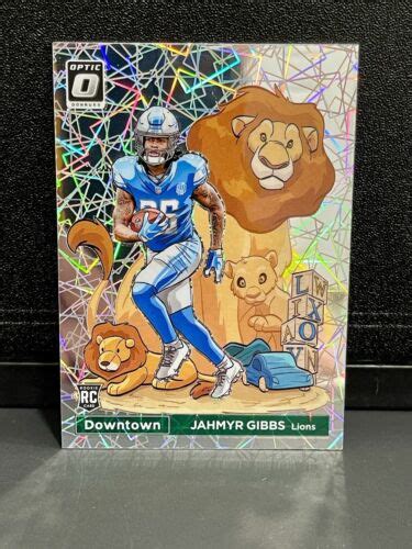 Panini Donruss Optic Football Downtown Jahmyr Gibbs Rc Detroit