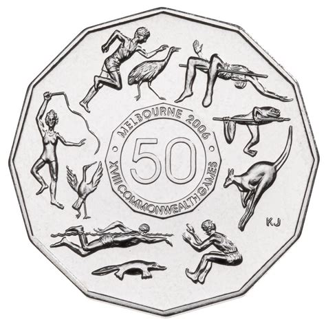 50c 2005 Melbourne Commonwealth Games Circulated AUS Fifty Cent Coin