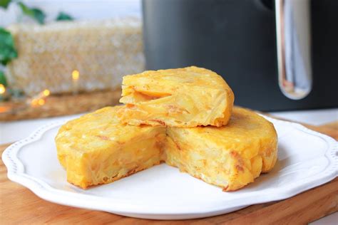 Tortilla de patatas en freidora de aire receta fácil y muy rica