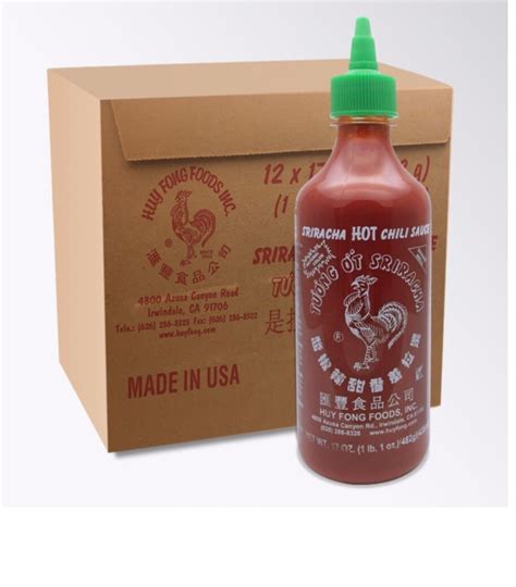 Sriracha Hot Chili Sauce Huy Fong Rooster Ml X Bottles From California Usa Lazada Co Th