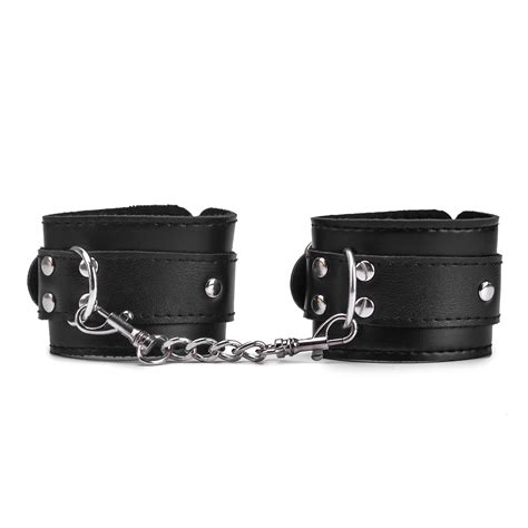 Fine Sport BDSM Sex Bound Leather Handcuffs Restraints Handcuffs