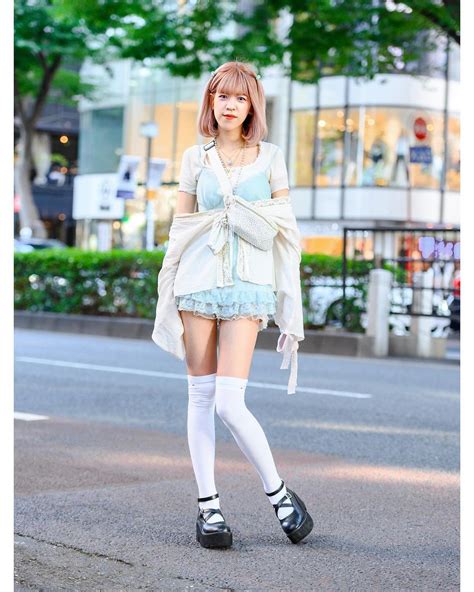 Baby Doll Shoes Japanese Fashion Designers Tokyo Fashion Pink Hair Harajuku Silky Lingerie