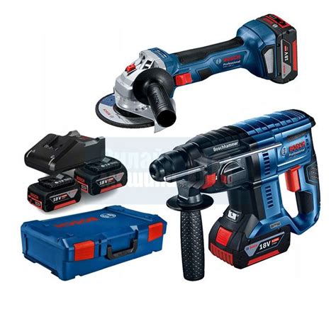 Акумулаторен перфоратор Bosch GBH 180-Li + ъглошлайф • Ценa