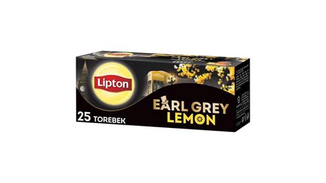 Lipton Earl Grey Lemon Herbata Czarna Aromatyzowana G Torebek