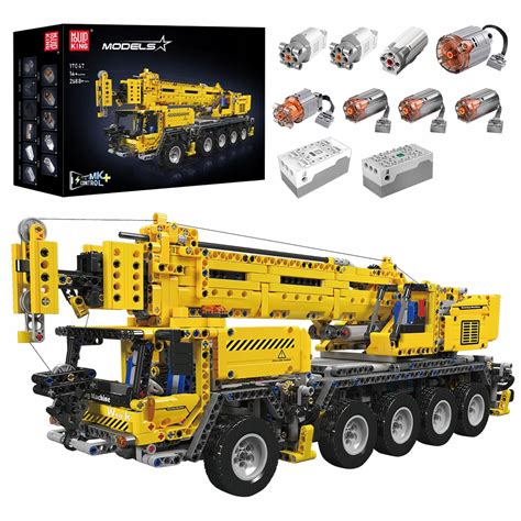 Mould King 17047 Technic Truck The RC Mobile Crane Model Block Brick