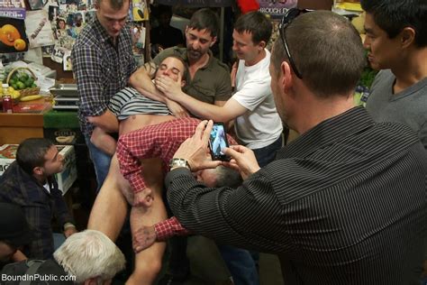 Slave Gay Gets Tied Up And Fucked In Public By Group Of Gays Porn Pictures XXX Photos Sex
