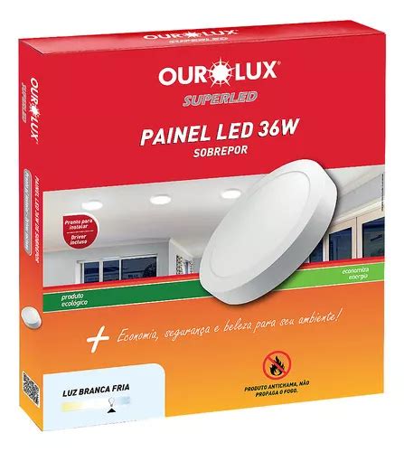 Lámpara plafón led de techo Ourolux 3210A color blanco MercadoLibre