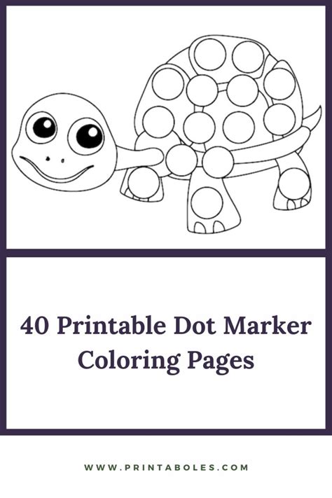40 Free Printable Dot Marker Coloring Pages Printaboles