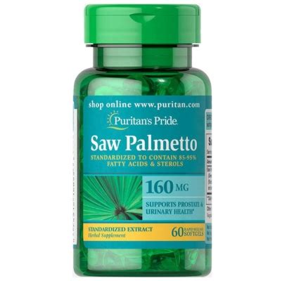 Со Пальметто Puritan's Pride Saw Palmetto 160 мг, 60 капсул ...