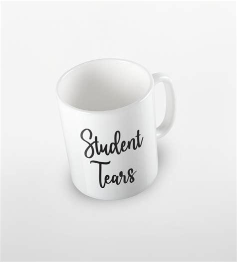 Kubek Ceramiczny Z Napisem Student Tears Fotobloki Decor Bia Y