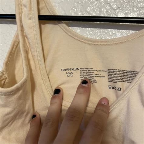 Calvin Klein Sports Bra Nude Calvin Klein Bra Depop