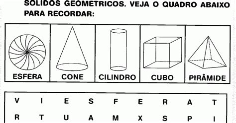 Sólidos Geométricos Para Colorir - ZULEDU