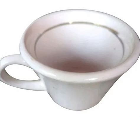 White Plain Ceramic Tea Cup For Hotel Capacity 60 Ml At ₹ 20piece