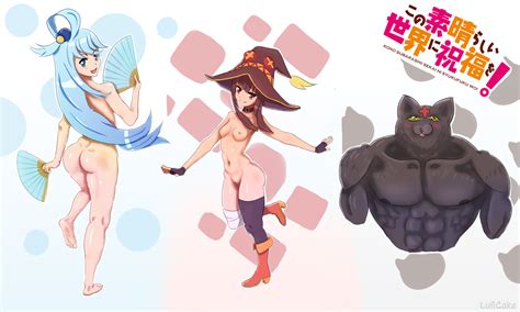 Aqua Megumin Chomusuke By LufiCake Hentai Foundry