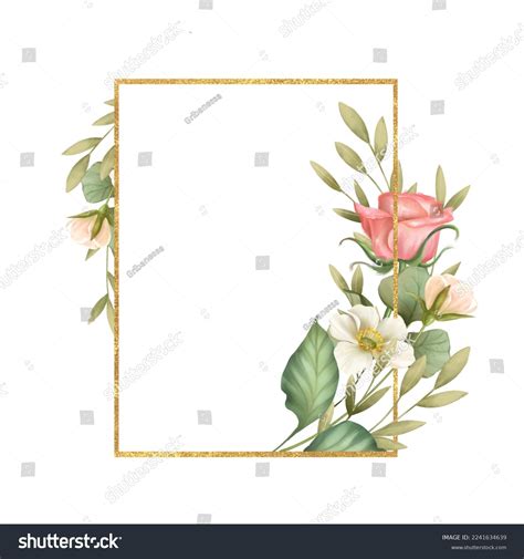 Watercolor Botanical Rectangle Frame Images Browse 1 504 Stock Photos