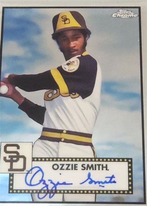 Ozzie Smith Topps Chrome Platinum Anniversary Pa Os Autographs