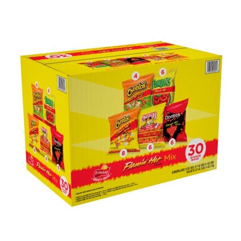 Frito Lay Flamin Hot Mix Chips Variety Pack 30 Ct 1 55 Oz King Soopers