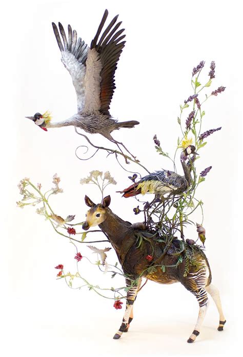 Surrealist Sculptures By Ellen Jewett Effortlessly Combine Animals With