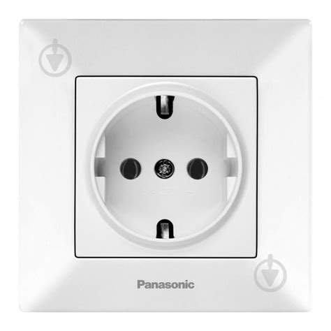 ᐉ Розетка с заземлением Panasonic Arkedia Slim IP20 белый 480200285 ...