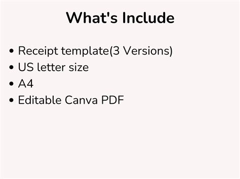 EDITABLE Small Business Sales Receipt Template, Receipt Book PDF, Canva