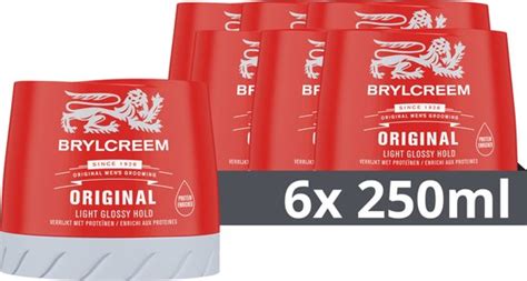 Brylcreem Gel Pommade Original Creëer Makkelijk De Perfecte Look 6 X 250 Ml Bol