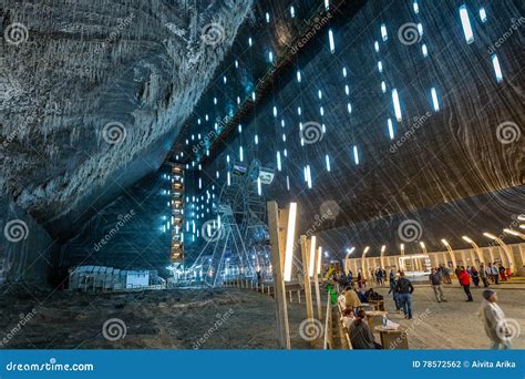 Salina Turda Salt Mine in Romania Editorial Photography - Image of ...