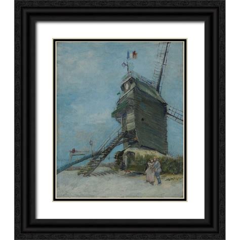 Van Gogh Vincent 12x14 Black Ornate Wood Framed With Double Matting