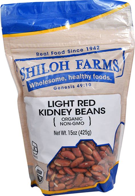 Shiloh Farms Organic Kidney Beans Light Red 15 Oz Vitacost