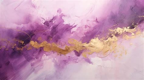 Premium Ai Image Abstract Art Paint Splashed Purple Pink Gold Textured