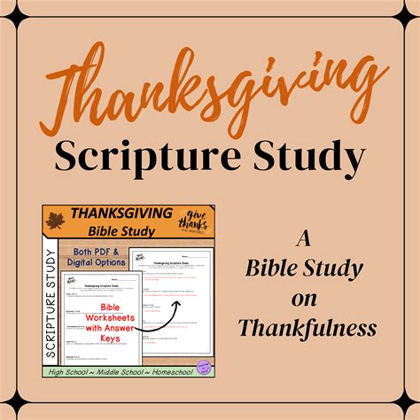 Bible Study On Thankfulness For Thanksgiving