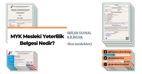 MYK Mesleki Yeterlilik Belgesi Nedir