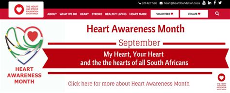 The Heart And Stroke Foundation Of South Africa Celebrates Heart Awareness Month World Heart