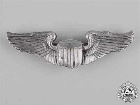 United States An Army Air Force Pilot Badge By Amcraft Attleboro Emedals