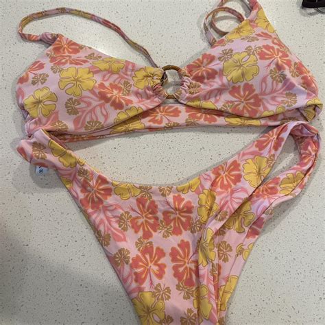 GBXANA Collection Bikini Grey Bandit Bikini Top Depop