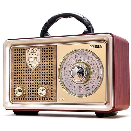 Prunus J Fm Am Sw Radio Portatil Peque A Bluetooth Radio Vintage