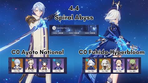 C0 Ayato National X C0 Furina Nahida Hyperbloom 4 4 Spiral Abyss