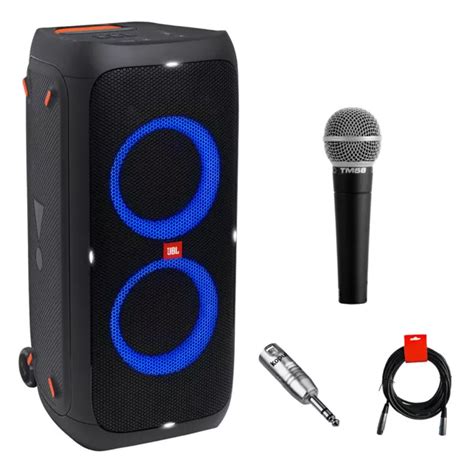 Jbl Partybox 310 Portable Bluetooth Speaker W Mic Xlr Adapter And Cable