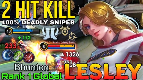 Hit Kill Lesley Deadly Sniper Top Global Lesley By Bhunton