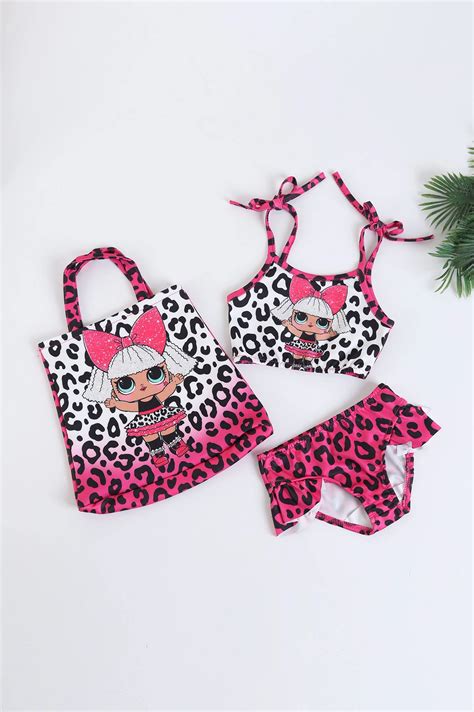 Fuşya 3 10 Yaş Çantalı Kız Çocuk Bikini Mayo Takım 275237 TL Modamizbir Modamizbir