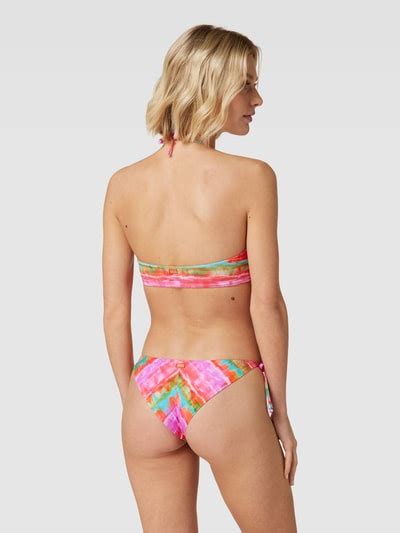 Kup online Banana Moon Top bikini ze wzorem na całej powierzchni model COOLIO MERIDA neonowy