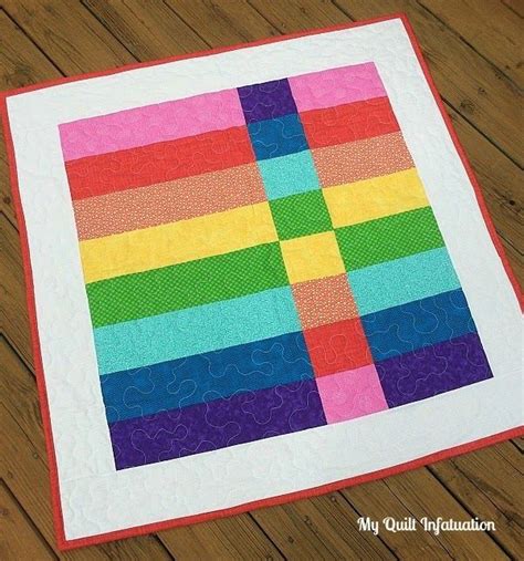 My Quilt Infatuation Rainbow Stripes Quilt Quilting Patchwork