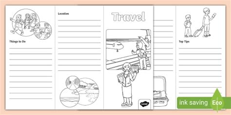 Travel Leaflet Template Travel Writing Travel Brochure