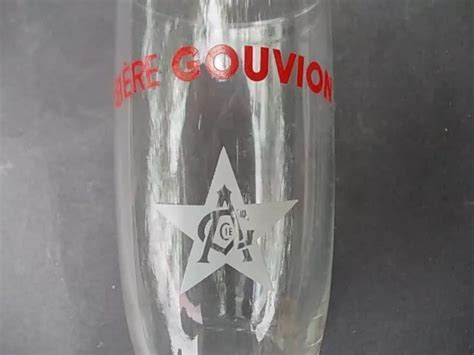 Superbe Verre Bi Re Gouvion Version Avec Texte Sur Courbe Brasserie