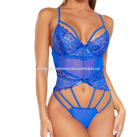 Buy Wholesale China Sexy Underwear Sexy Lingerie Lace Mesh Stitching Webbing One Piece Underwear