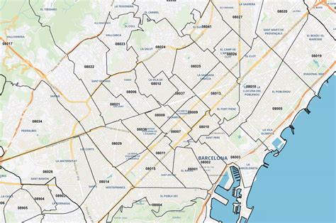 Mapa Digital De C Digos Postales De Espa A Geot Ctica