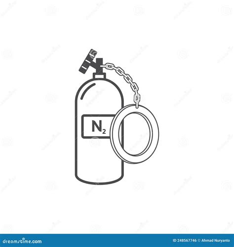 Nitrous Oxide Or NOS, Laughing Gas, N2O Molecule. Skeletal Formula ...